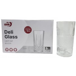 DELI SOGA GLASS SET 6 PC 280 ML CODE KB103-3B