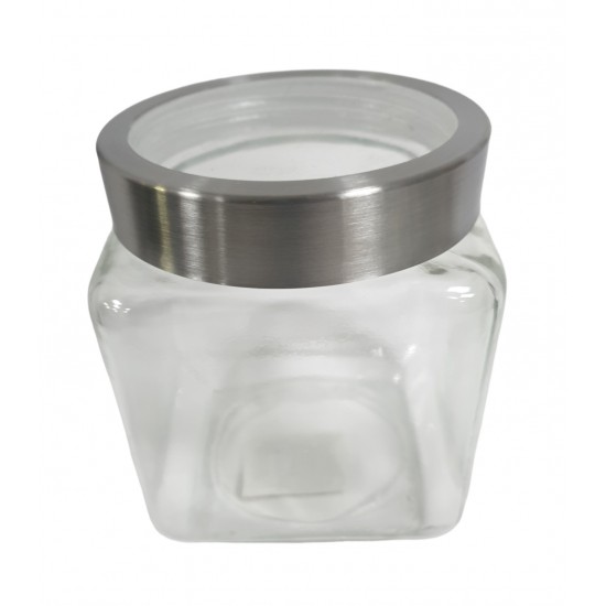 JAR SQUARE WITH SEE THROUGH LID 1.3  LITRE