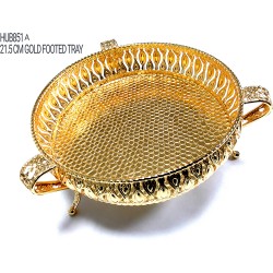 DEEP FOOTED GOLD PLATED TRAY